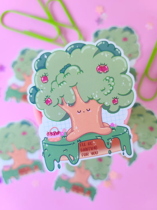 Sleepy Tree Sticker